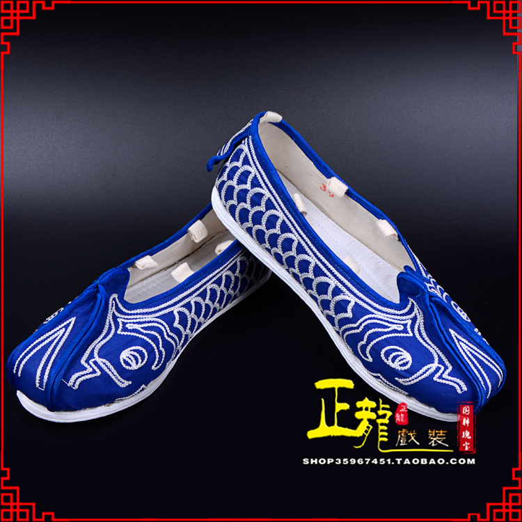 朝天戏鞋舞台演出鞋水路英雄三义斋布底鱼鳞洒