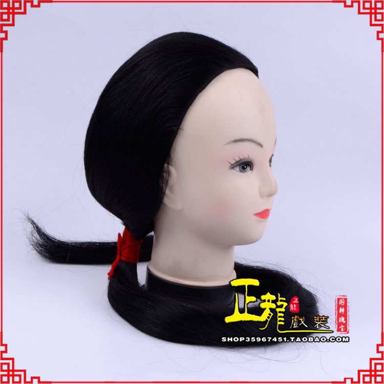 朝天古装影视演出头套花旦假发 真发古装发