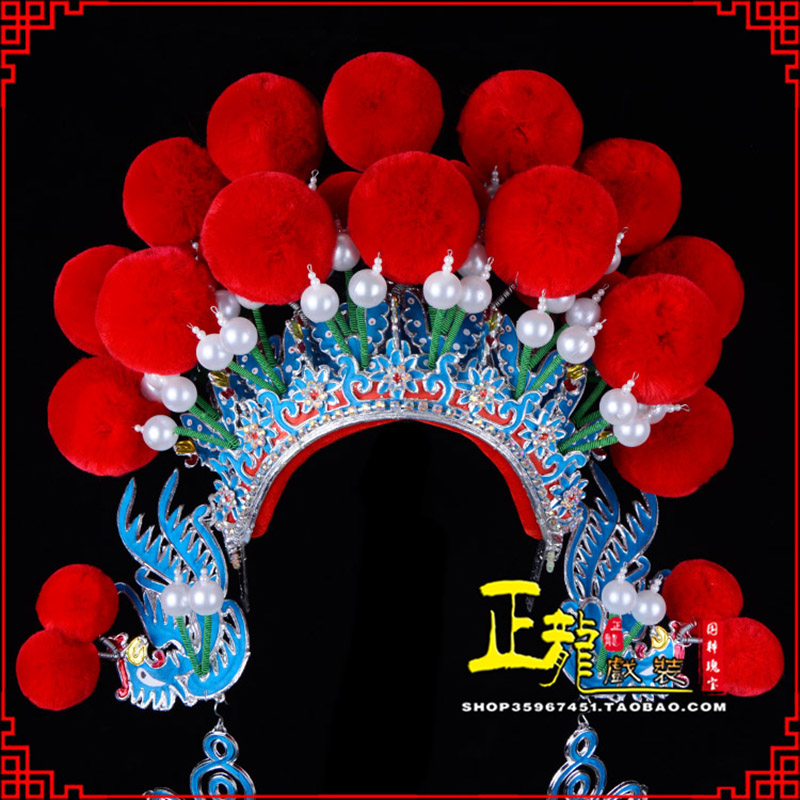 朝天戏曲盔帽武旦穆桂英花木兰女将 中档七星帽