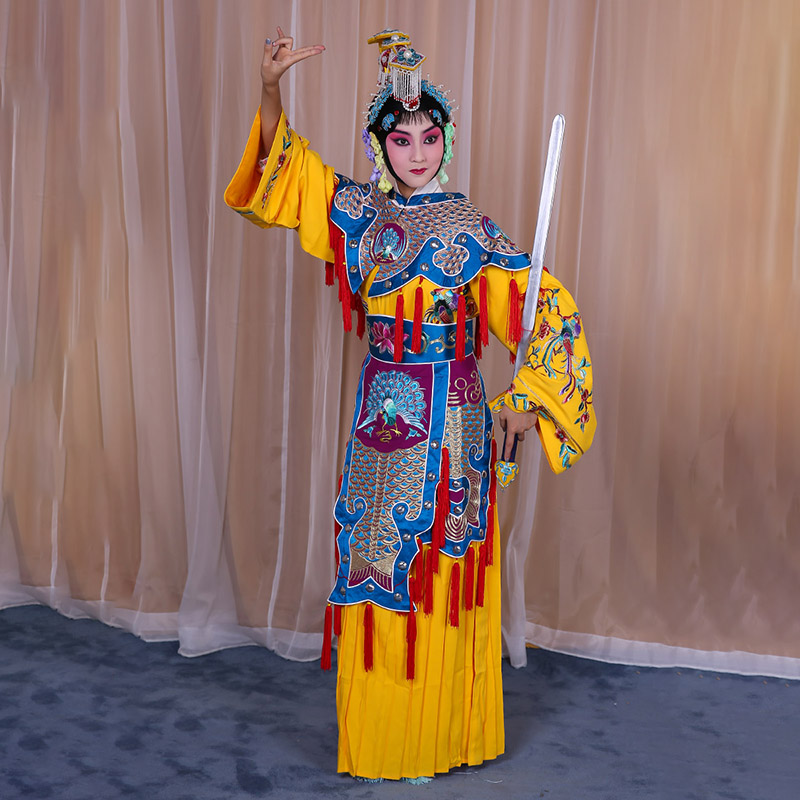 朝天霸王别姬虞姬服 软绉别姬服