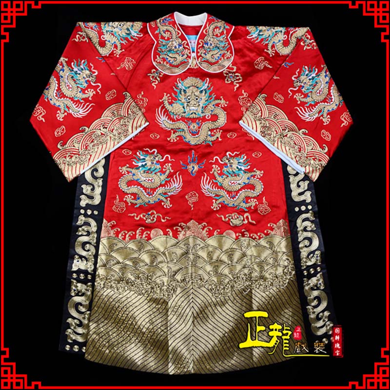 朝天皇帝蟒袍全金八宝团龙蟒