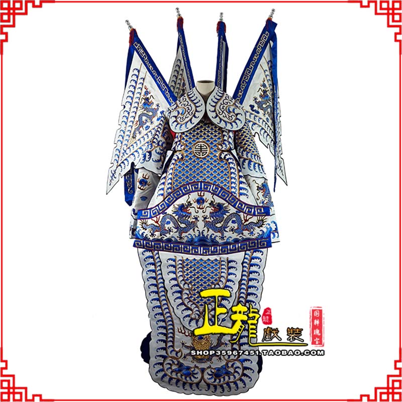 朝天武生武将大靠祥龙勾金